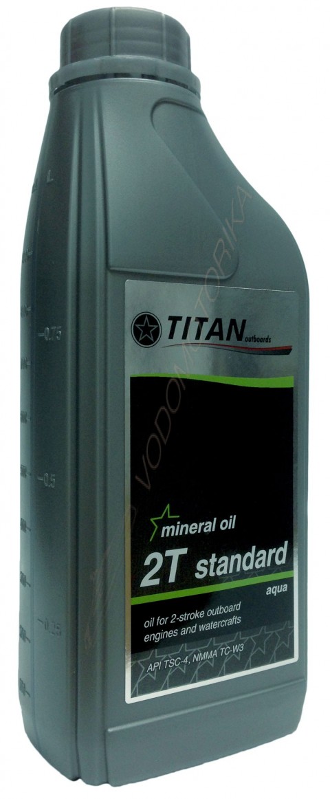 Моторное масло для 2-х тактных двигателей TITAN 2T standard API TSC-4,NMMA TC-W3 (aqua)